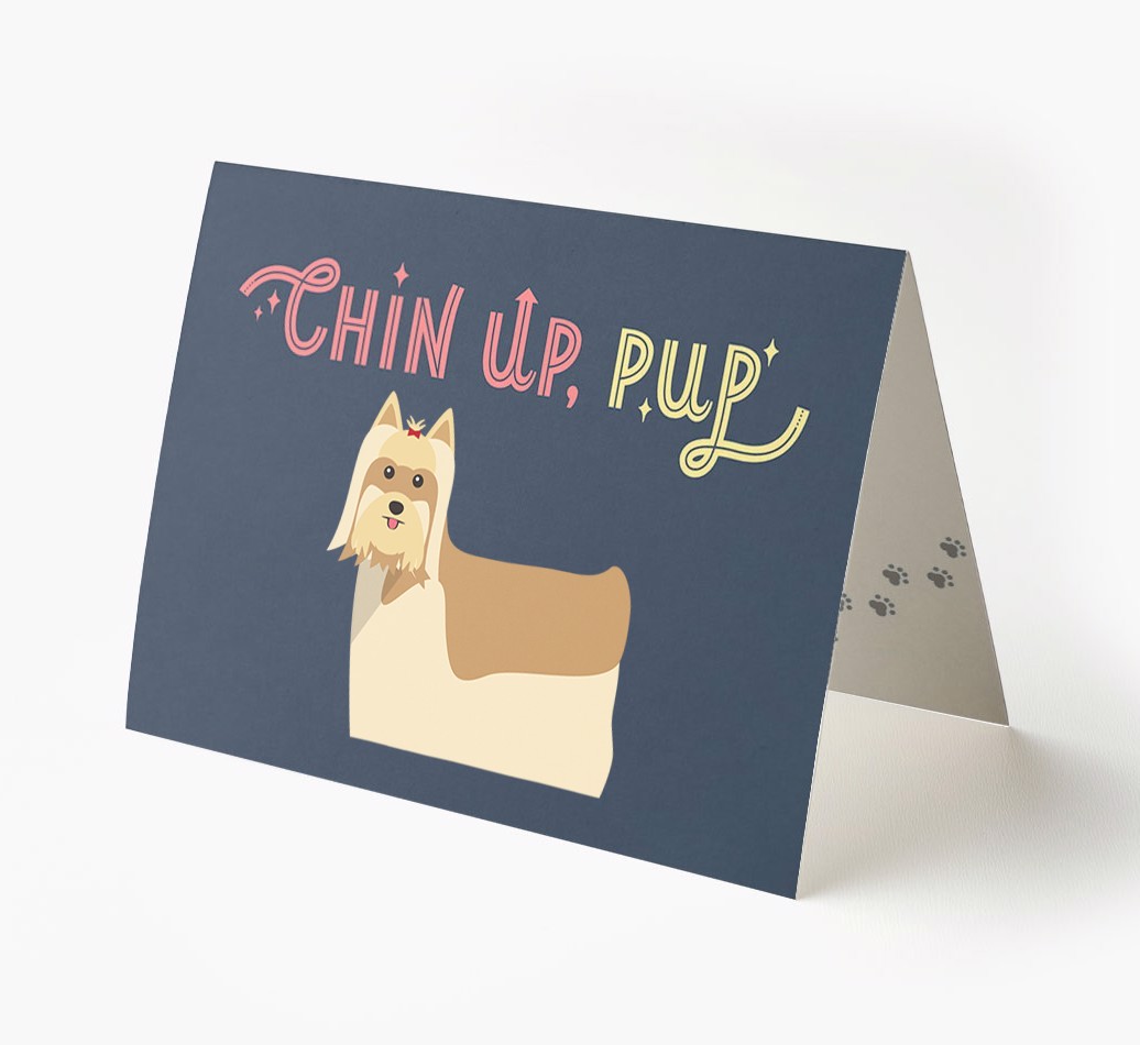 Chin Up, Pup: Personalised {breedFullName} Card