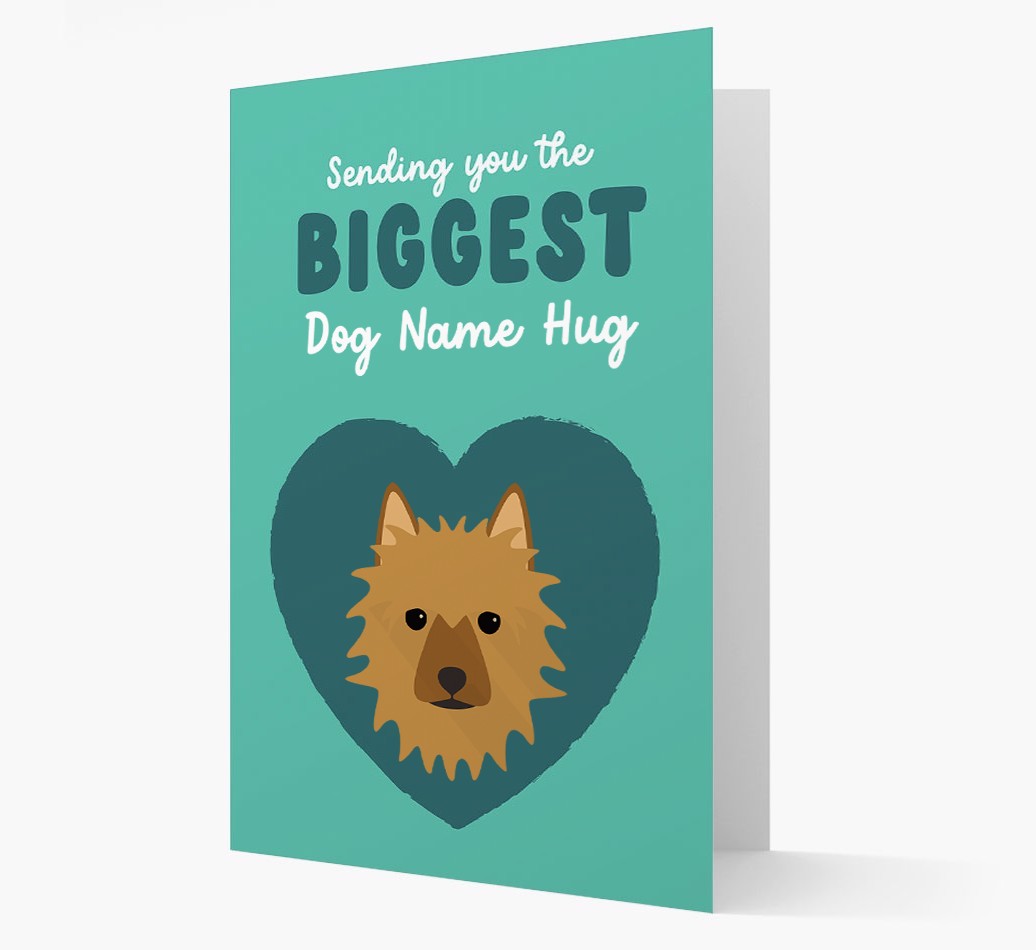 Biggest Hug: Personalised {breedFullName} Card