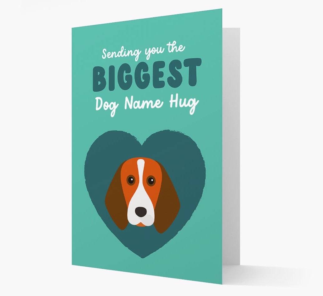 Biggest Hug: Personalised {breedFullName} Card