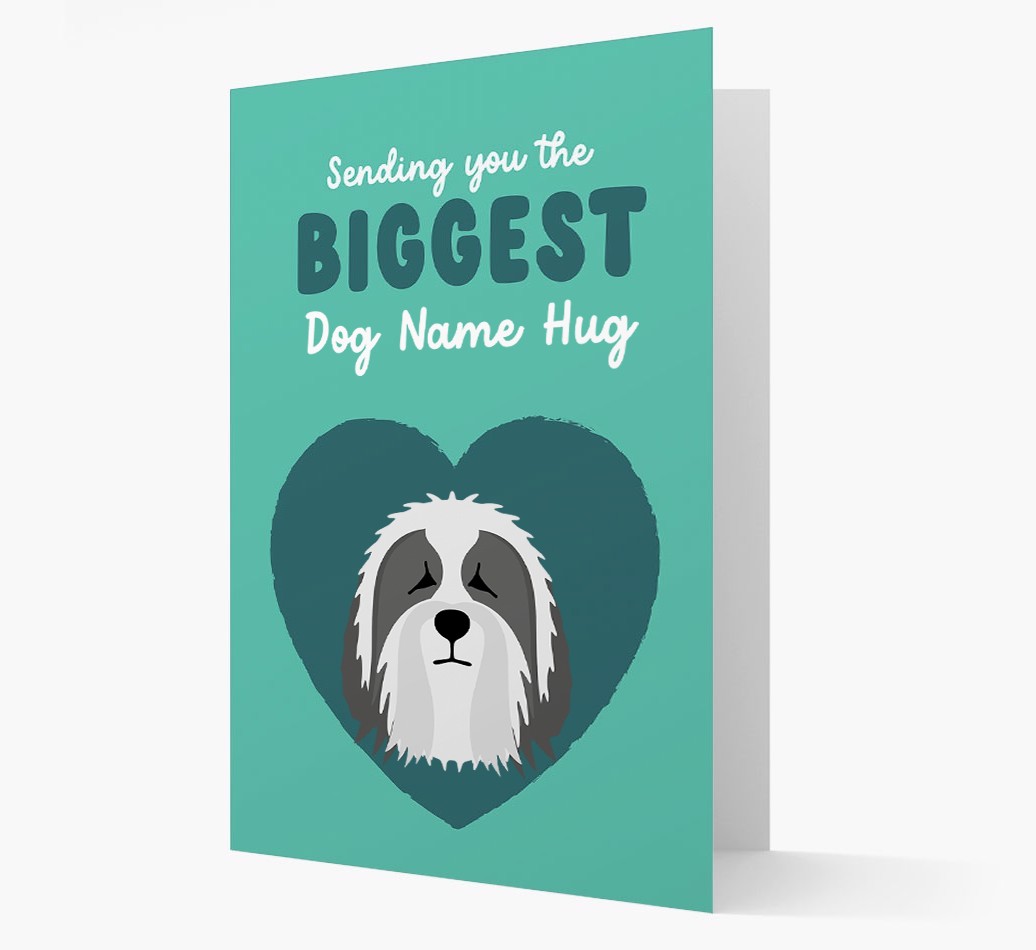 Biggest Hug: Personalised {breedFullName} Card