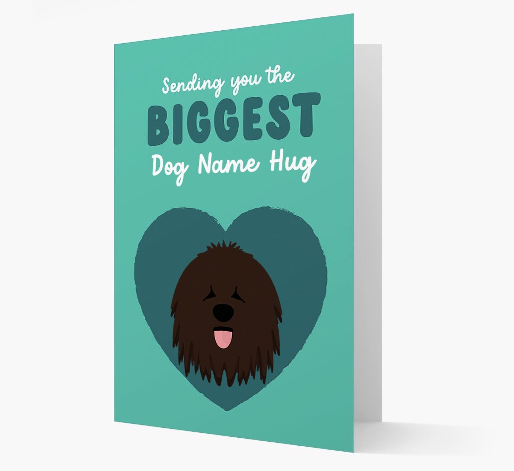 Biggest Hug: Personalised {breedFullName} Card