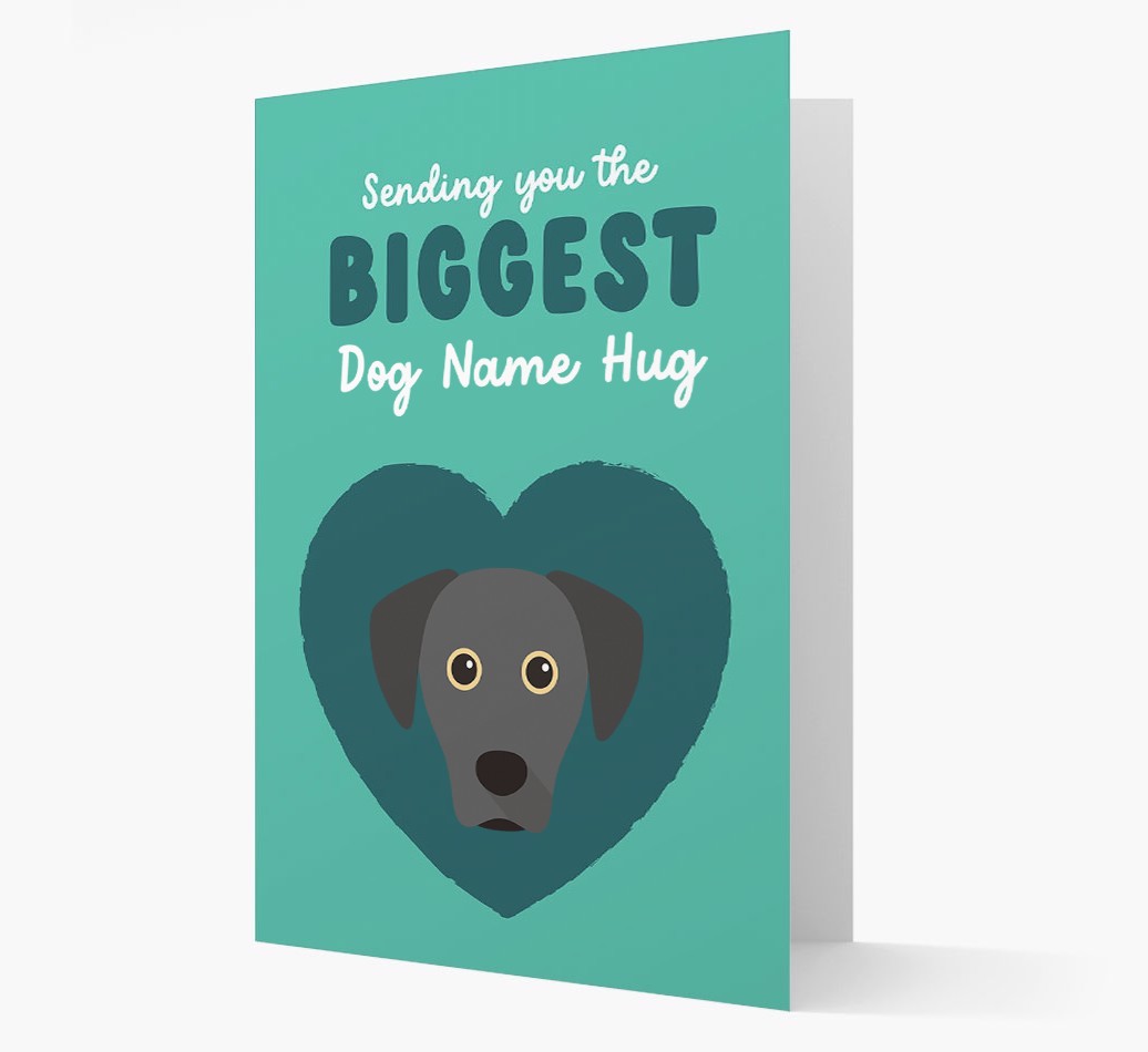 Biggest Hug: Personalised {breedFullName} Card