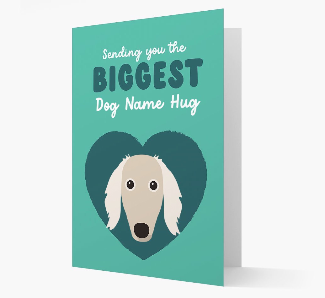 Biggest Hug: Personalised {breedFullName} Card