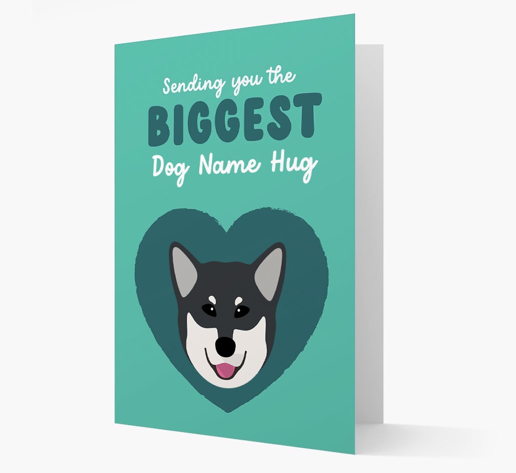 Biggest Hug: Personalised {breedFullName} Card
