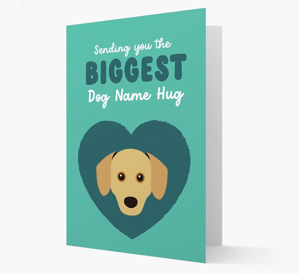 Biggest Hug: Personalised {breedFullName} Card