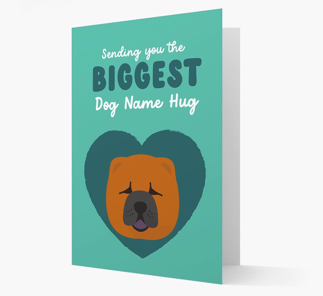 Biggest Hug: Personalised {breedFullName} Card