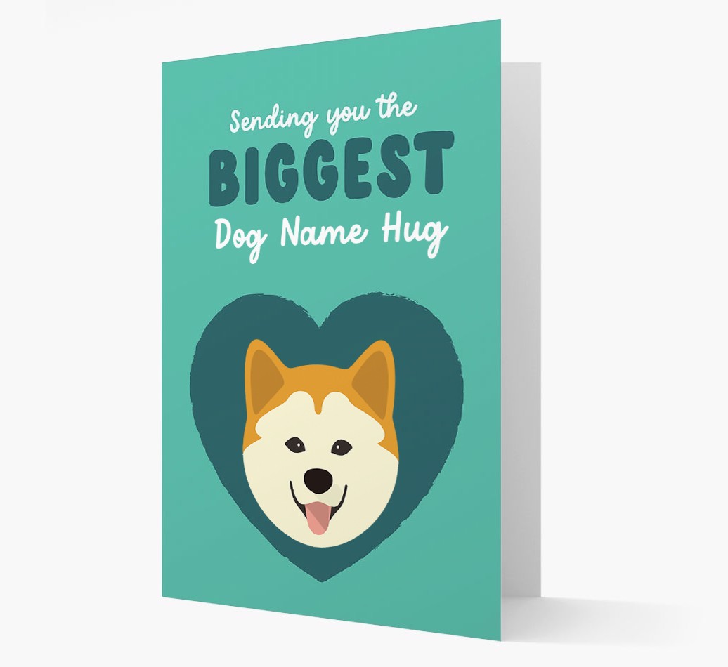 Biggest Hug: Personalised {breedFullName} Card