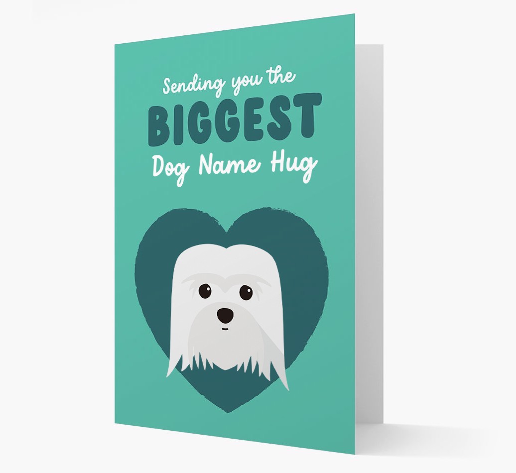 Biggest Hug: Personalised {breedFullName} Card