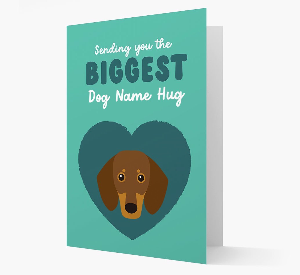 Biggest Hug: Personalised {breedFullName} Card