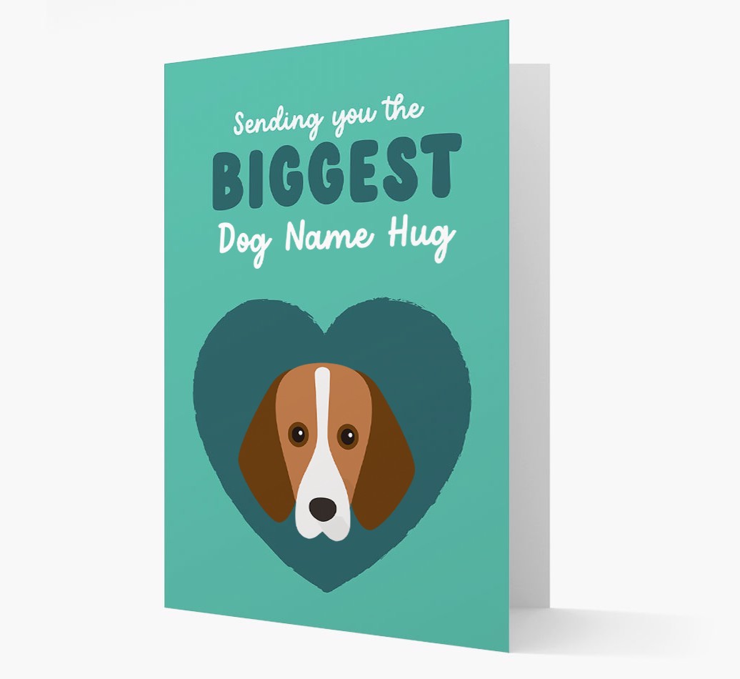 Biggest Hug: Personalised {breedFullName} Card