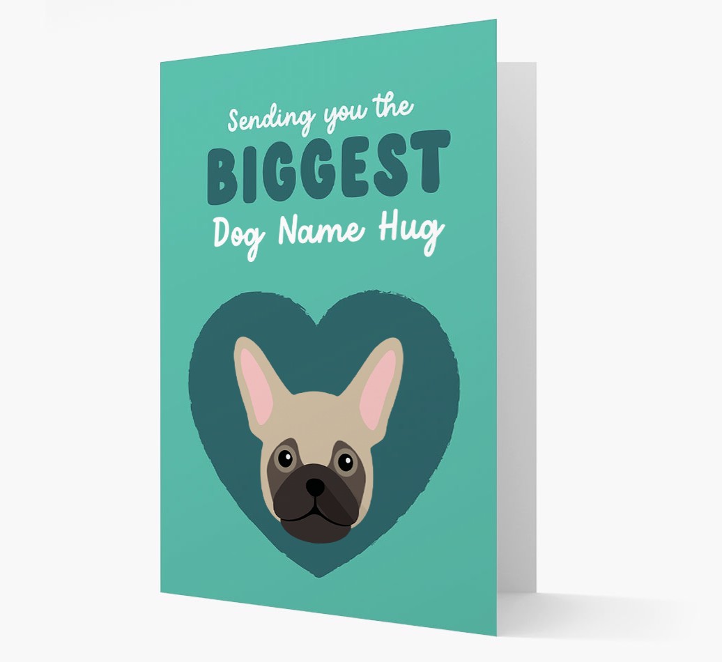 Biggest Hug: Personalised {breedFullName} Card