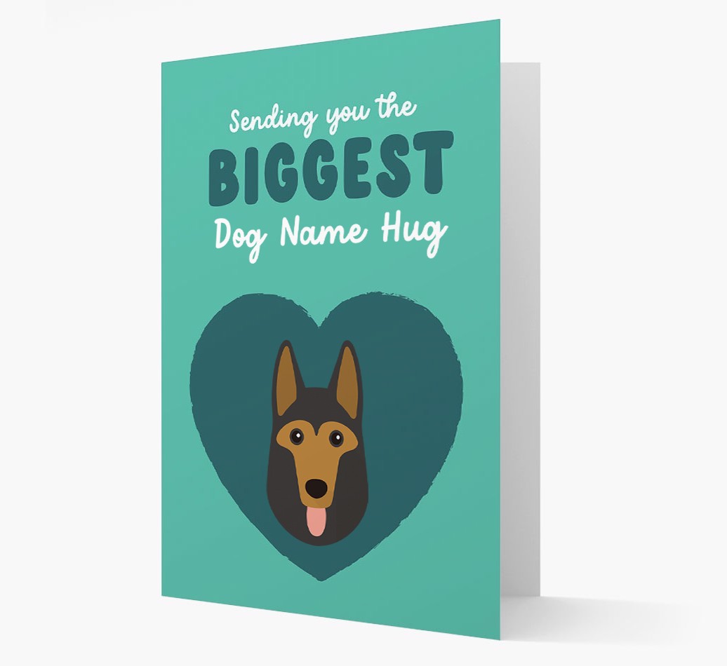 Biggest Hug: Personalised {breedFullName} Card