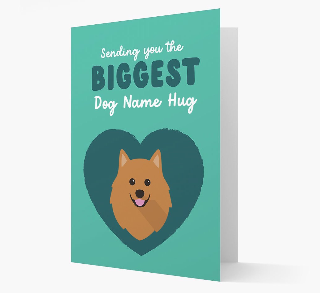 Biggest Hug: Personalised {breedFullName} Card