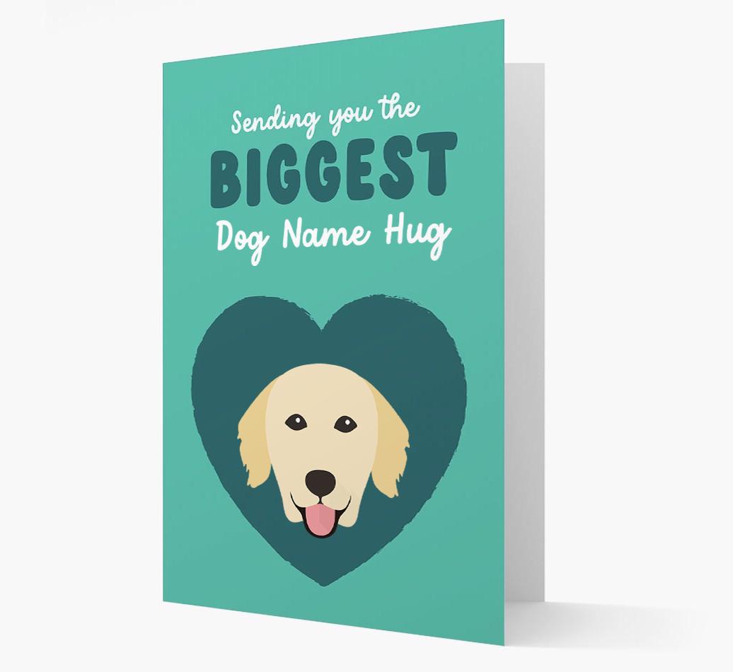 Biggest Hug: Personalized {breedFullName} Card