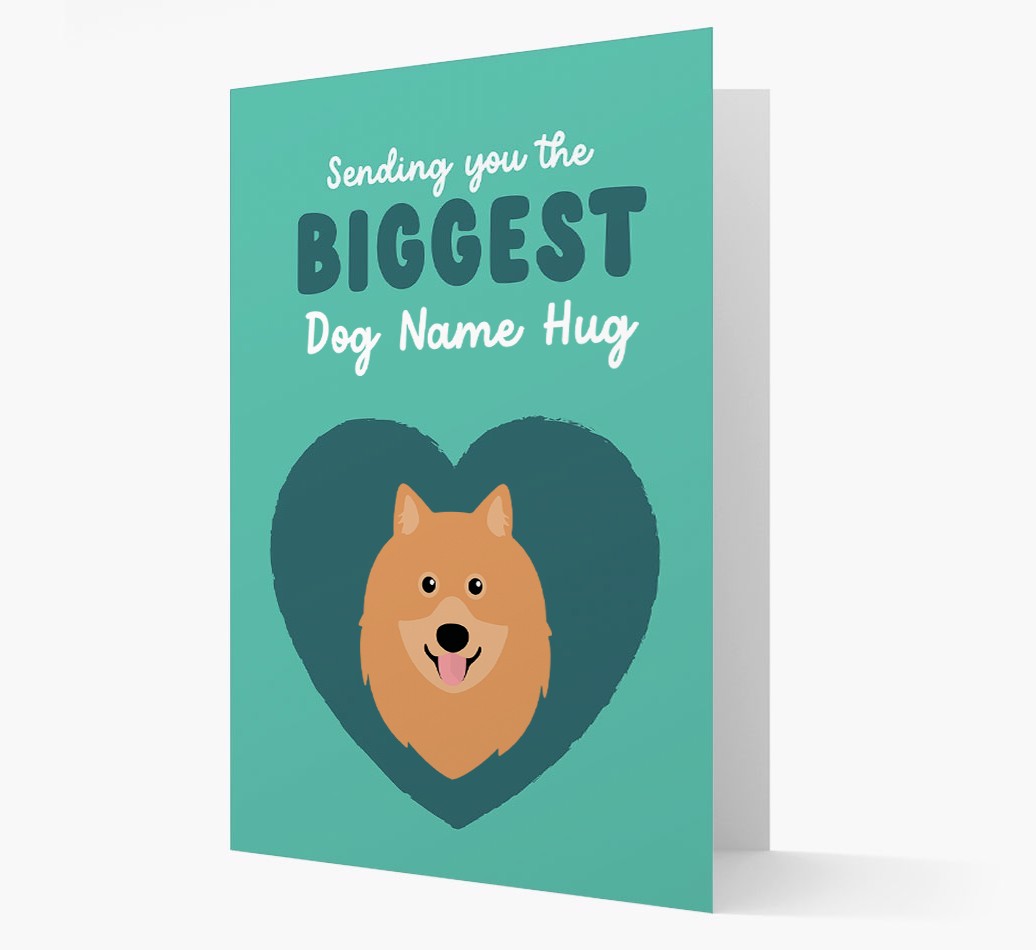 Biggest Hug: Personalised {breedFullName} Card