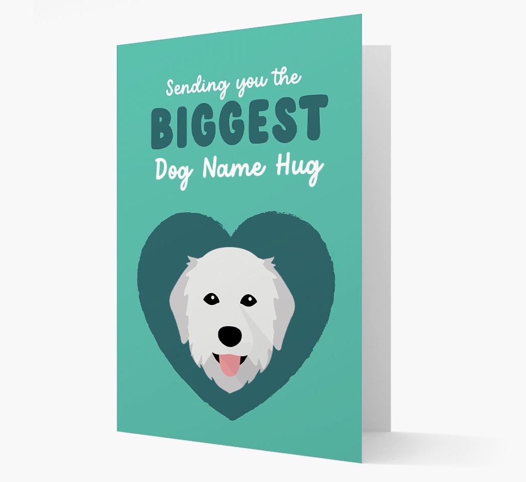 Biggest Hug: Personalised {breedFullName} Card