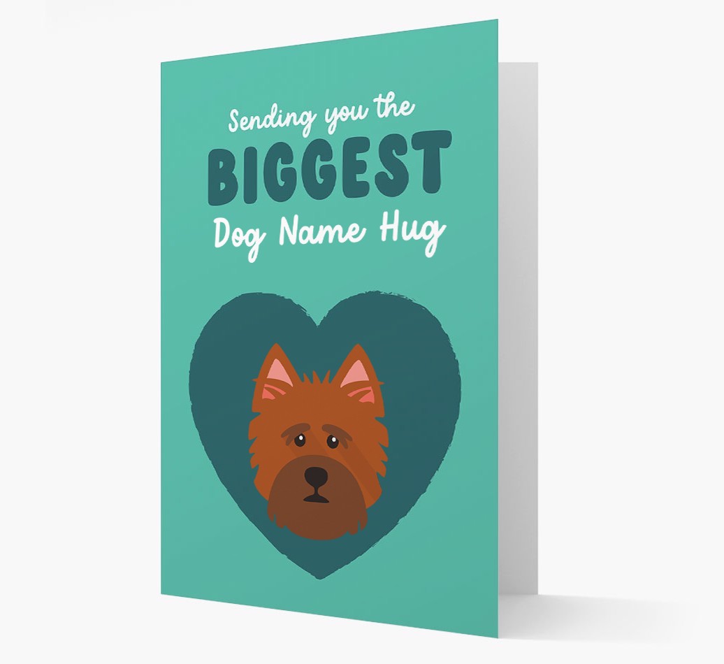 Biggest Hug: Personalised {breedFullName} Card