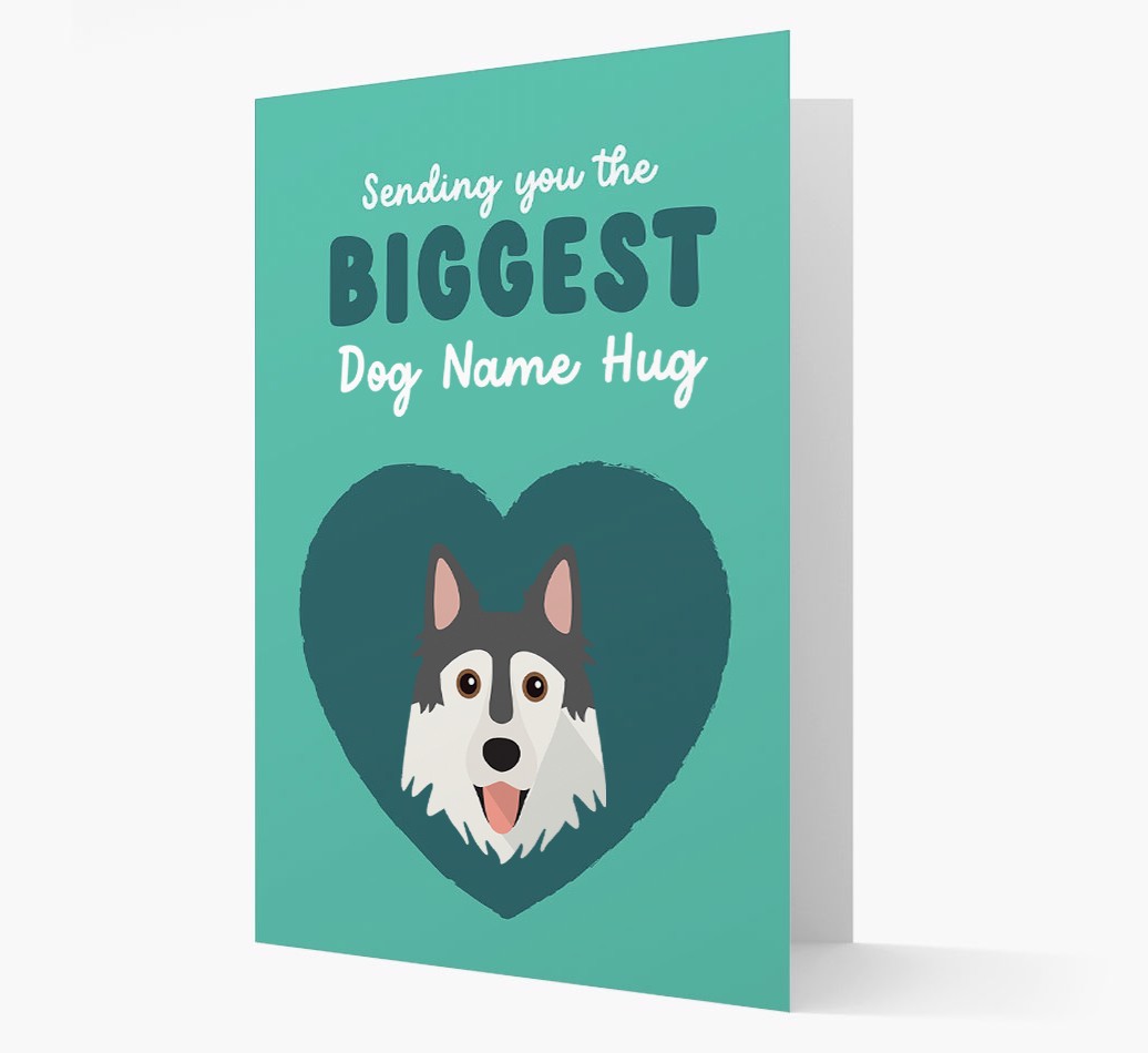 Biggest Hug: Personalised {breedFullName} Card