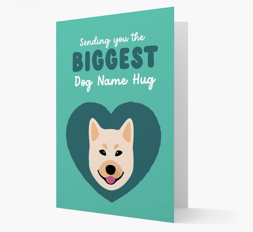 Biggest Hug: Personalised {breedFullName} Card
