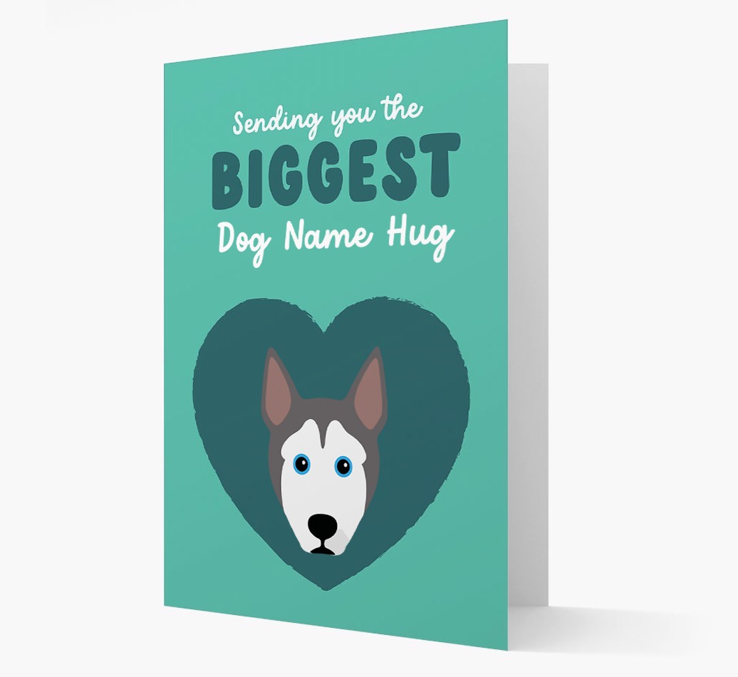 Biggest Hug: Personalised {breedFullName} Card