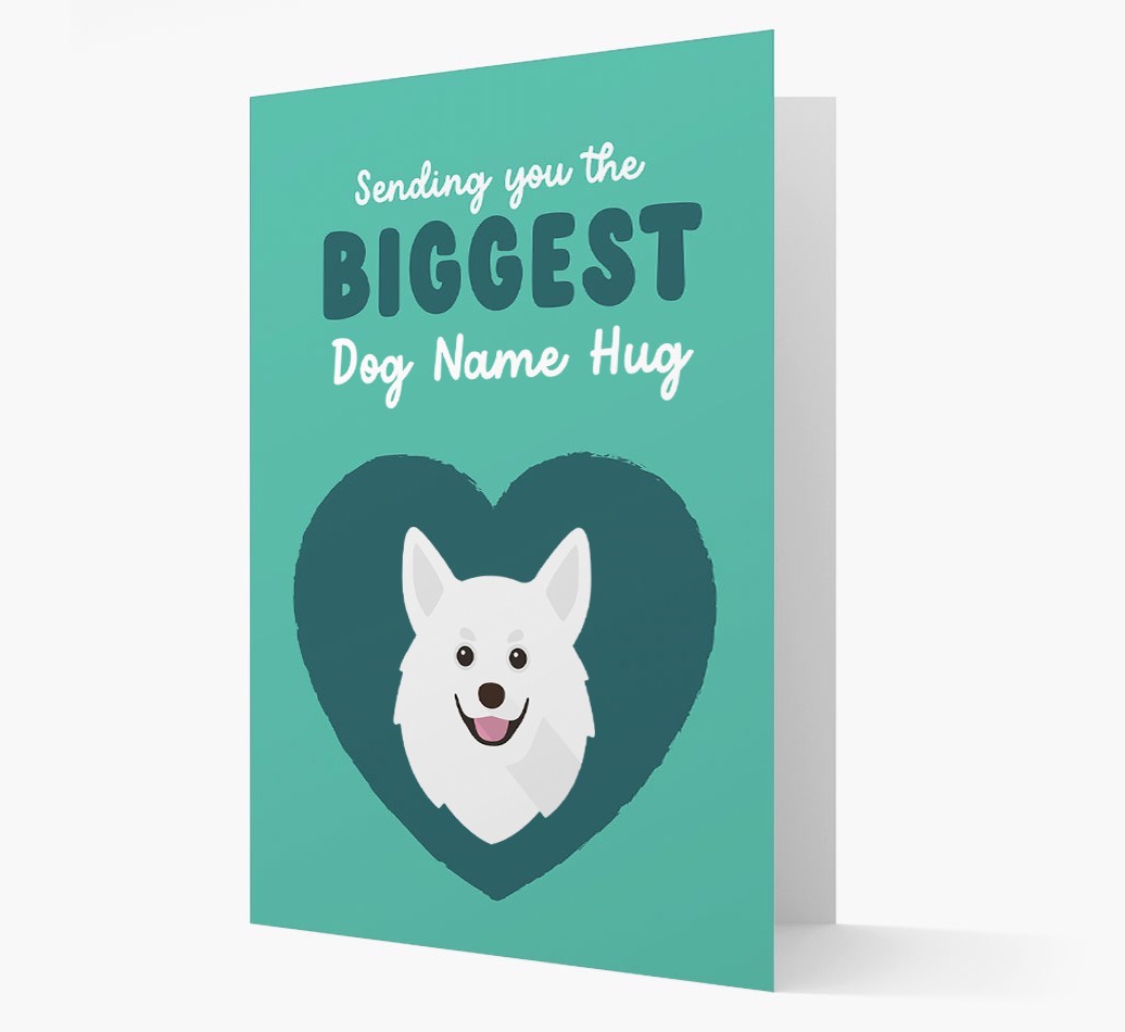 Biggest Hug: Personalised {breedFullName} Card