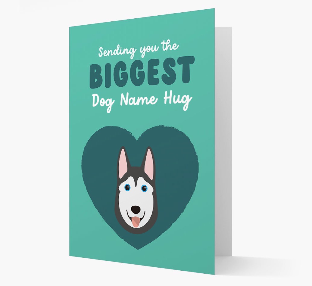Biggest Hug: Personalised {breedFullName} Card