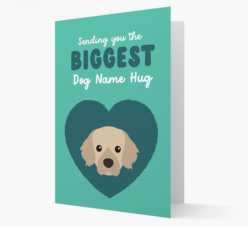 Biggest Hug: Personalised {breedFullName} Card