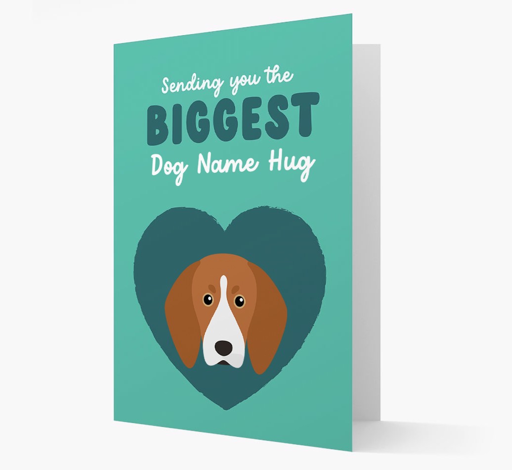 Biggest Hug: Personalised {breedFullName} Card