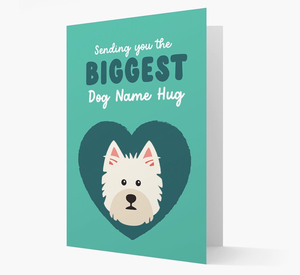 Biggest Hug: Personalised {breedFullName} Card