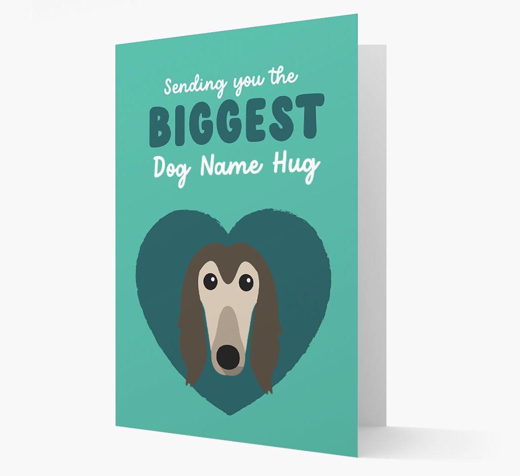 Biggest Hug: Personalized {breedFullName} Card
