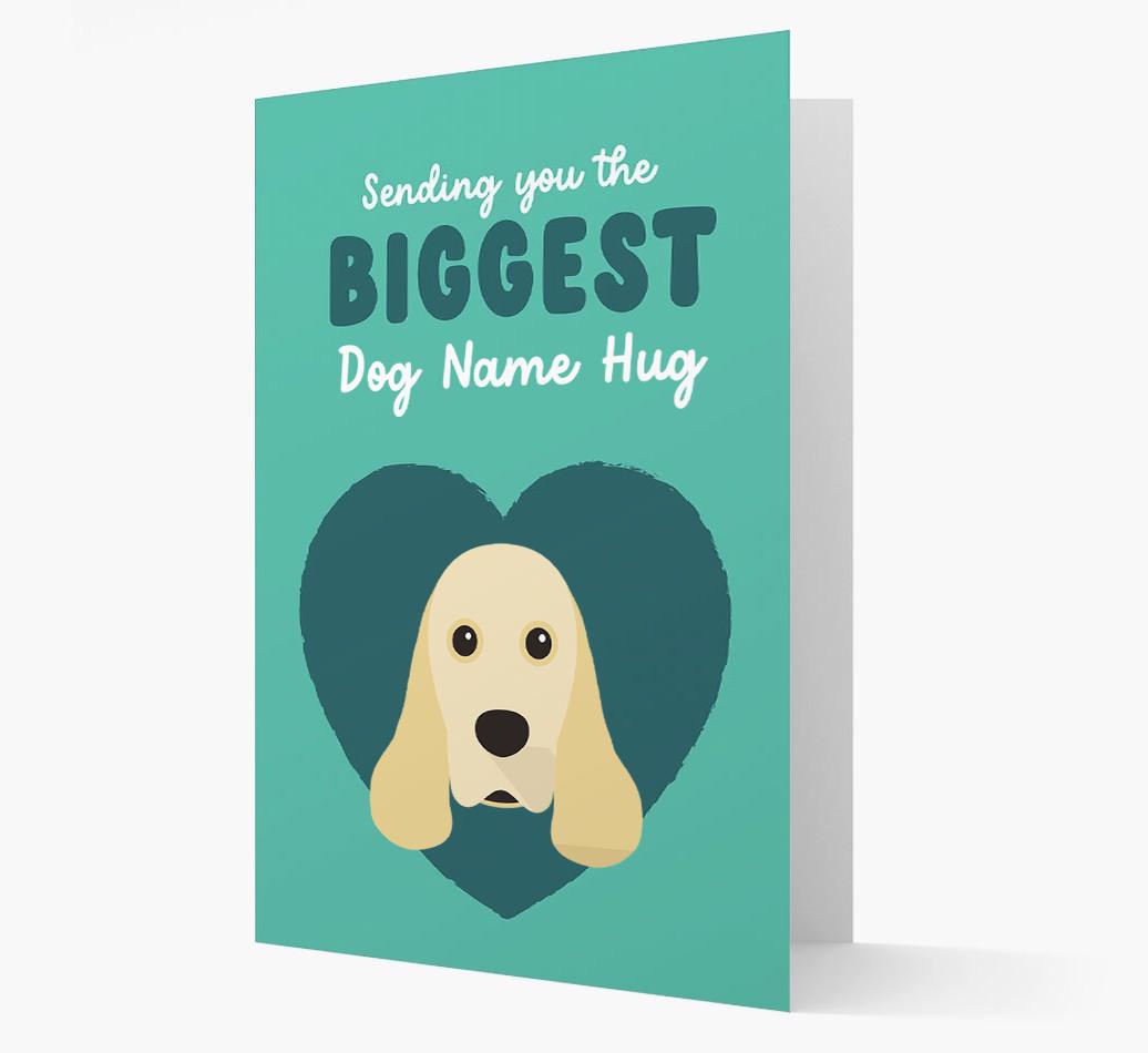 Biggest Hug: Personalized {breedFullName} Card