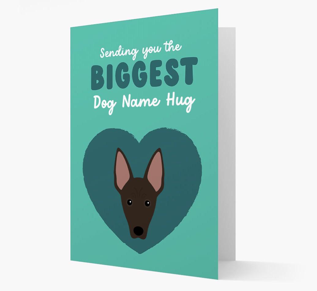 Biggest Hug: Personalized {breedFullName} Card