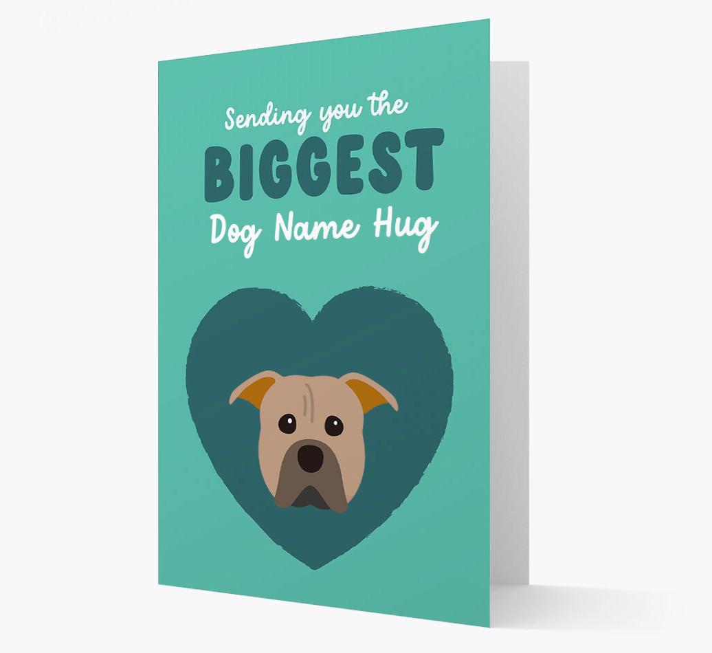 Biggest Hug: Personalized {breedFullName} Card
