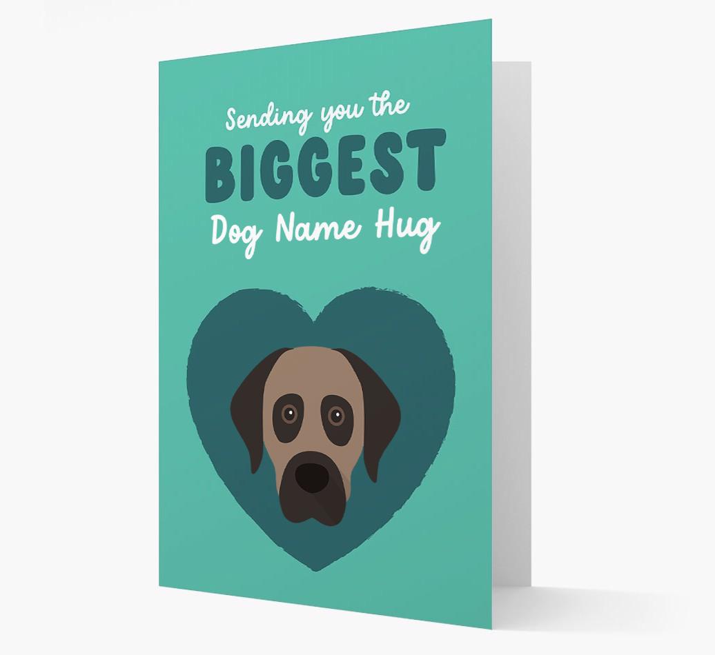 Biggest Hug: Personalized {breedFullName} Card
