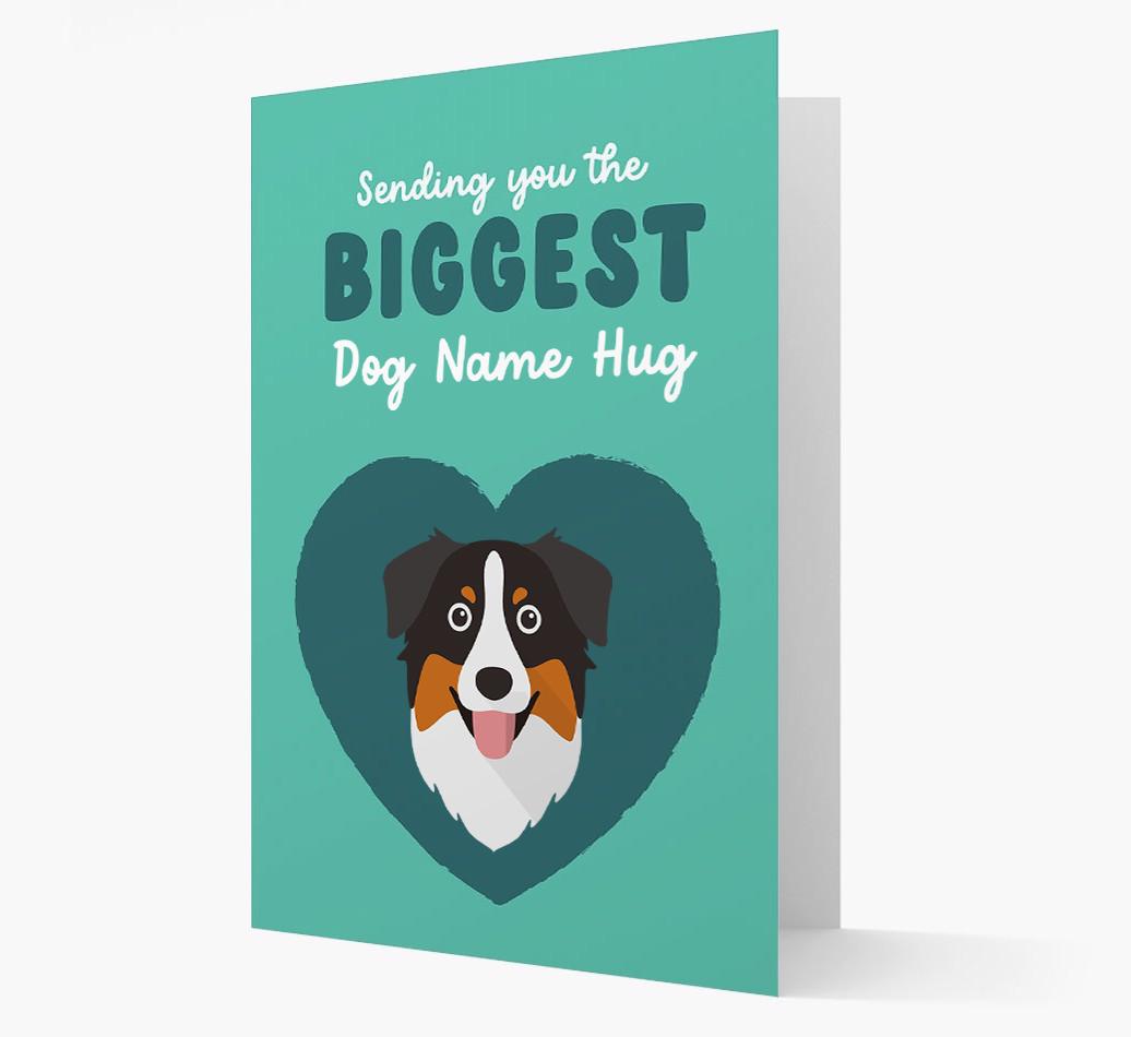 Biggest Hug: Personalized {breedFullName} Card