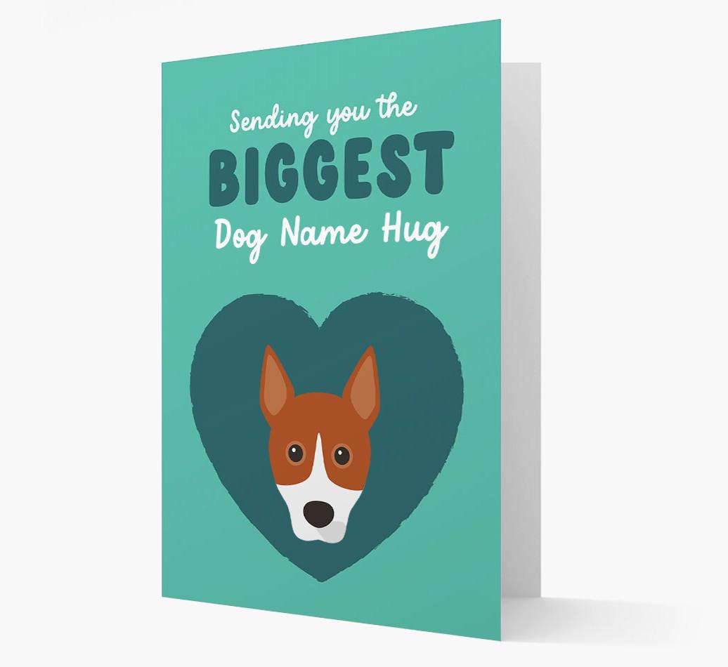 Biggest Hug: Personalized {breedFullName} Card