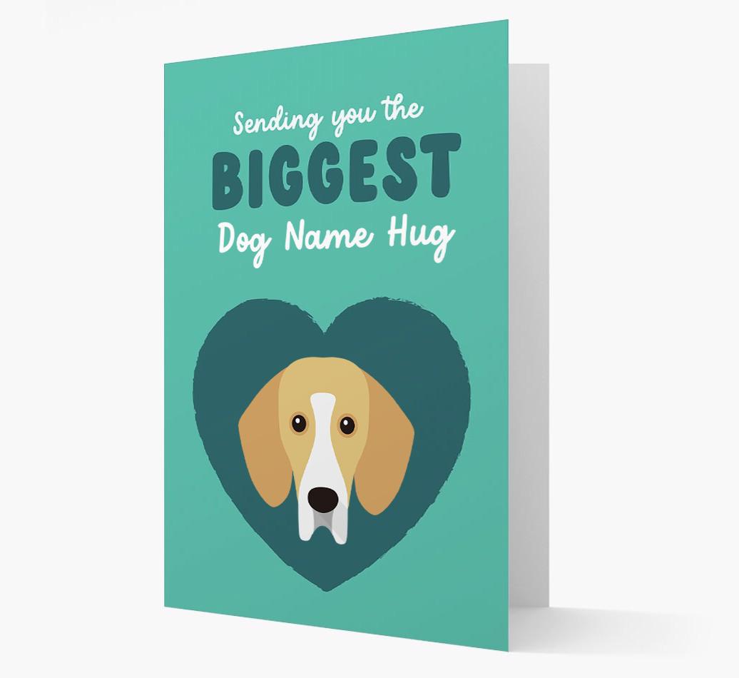 Biggest Hug: Personalized {breedFullName} Card