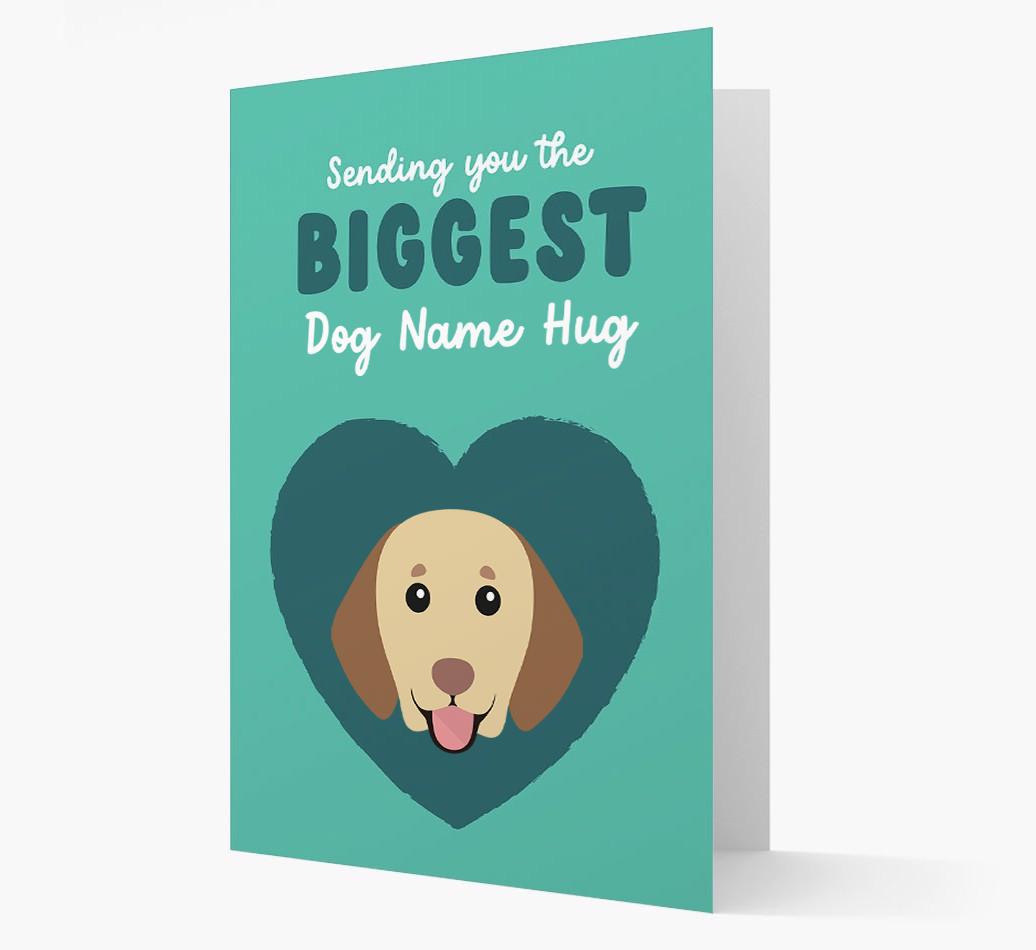 Biggest Hug: Personalized {breedFullName} Card