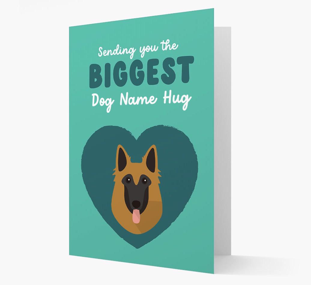 Biggest Hug: Personalized {breedFullName} Card
