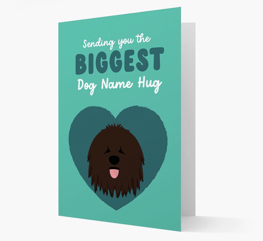 Biggest Hug: Personalized {breedFullName} Card