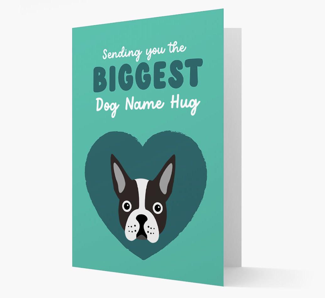 Biggest Hug: Personalized {breedFullName} Card