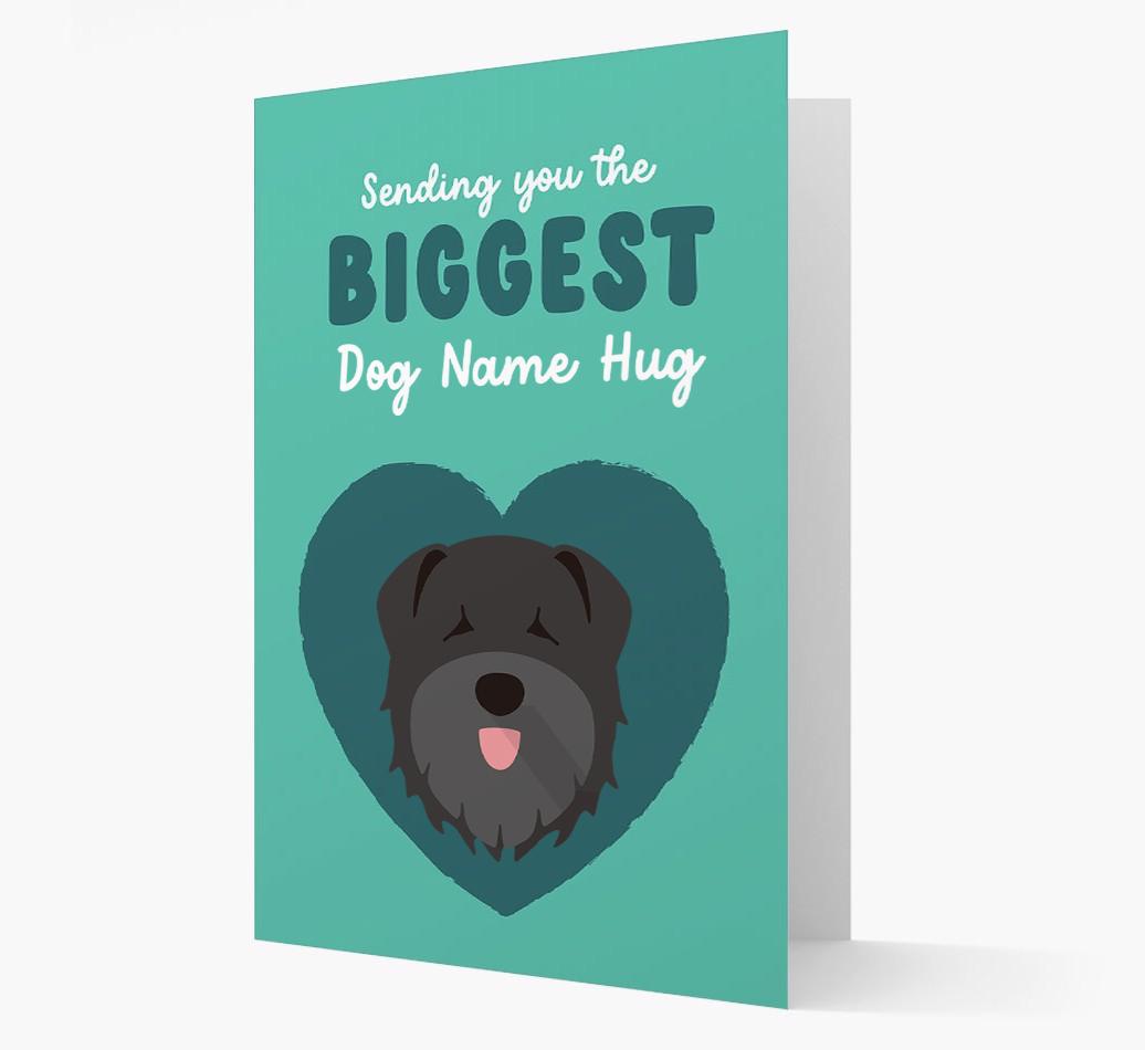 Biggest Hug: Personalized {breedFullName} Card