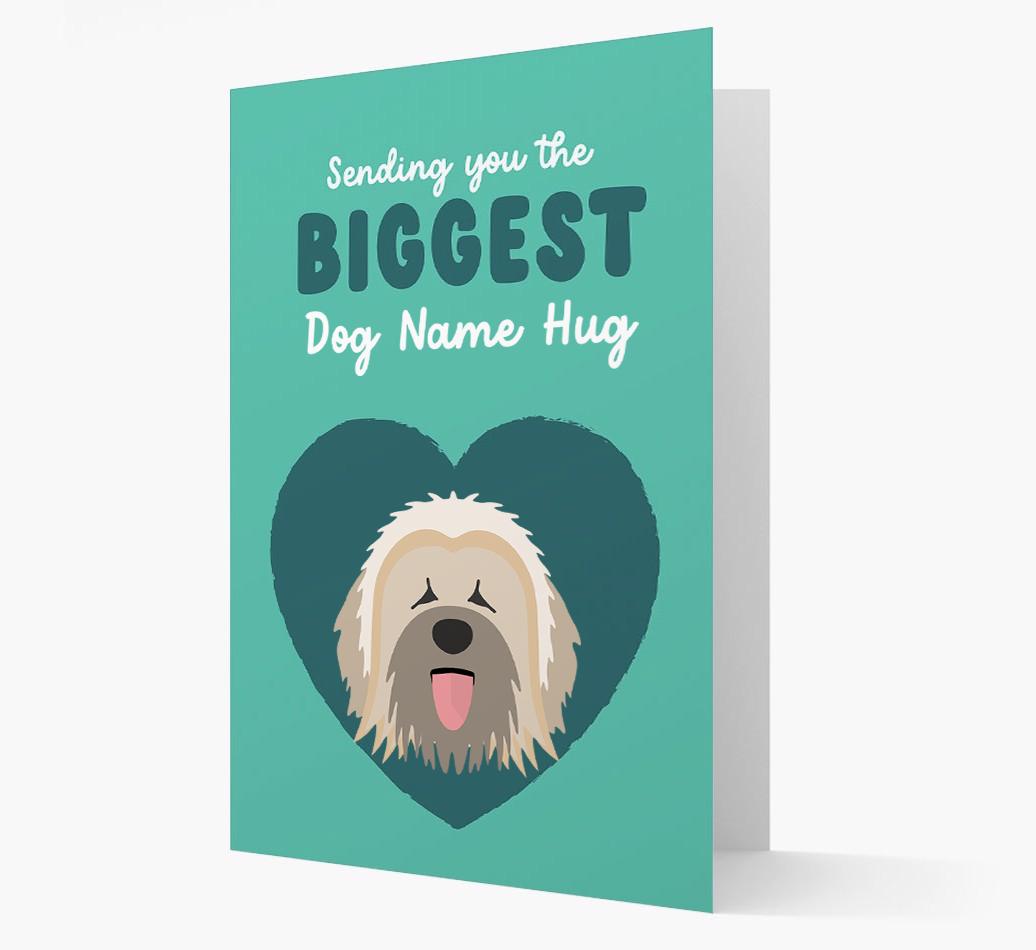 Biggest Hug: Personalized {breedFullName} Card