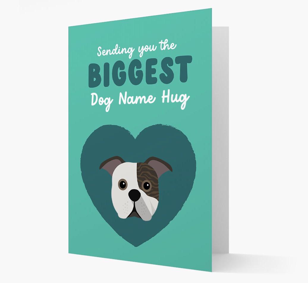 Biggest Hug: Personalized {breedFullName} Card
