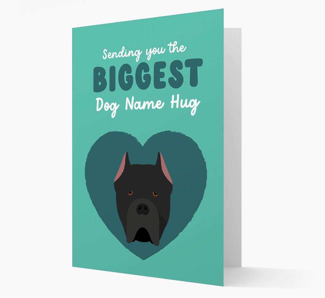 Biggest Hug: Personalized {breedFullName} Card