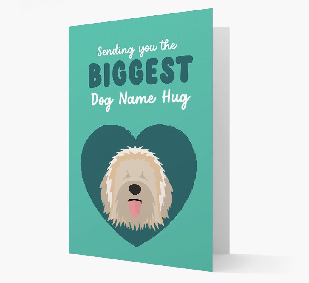Biggest Hug: Personalized {breedFullName} Card