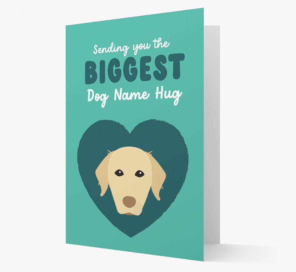 Biggest Hug: Personalized {breedFullName} Card