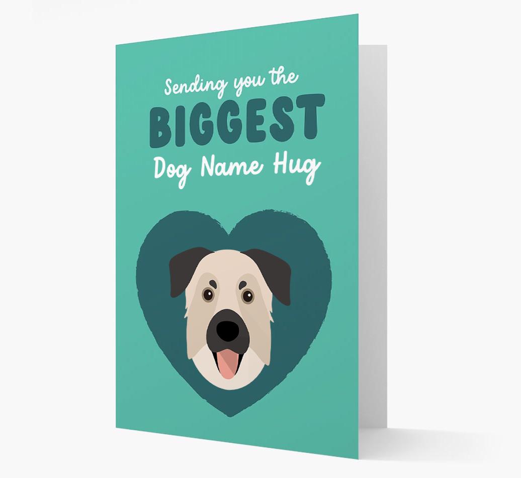 Biggest Hug: Personalized {breedFullName} Card