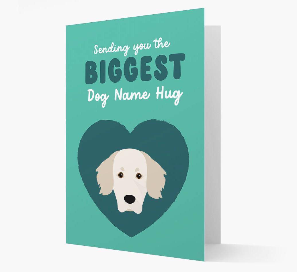 Biggest Hug: Personalized {breedFullName} Card
