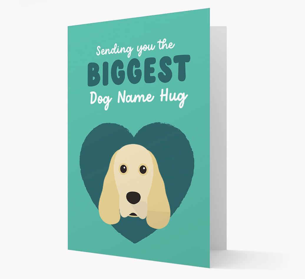 Biggest Hug: Personalized {breedFullName} Card